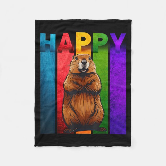 Manta Polar Happy Groundhog Day Tee  (Anverso)