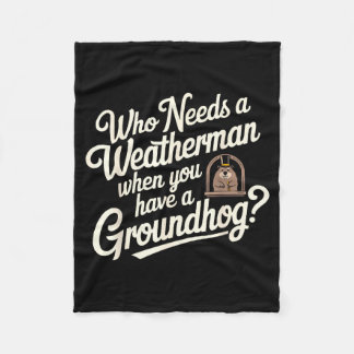 Manta Polar Happy Groundhog Day Woodchuck Animal Groundhog Lov