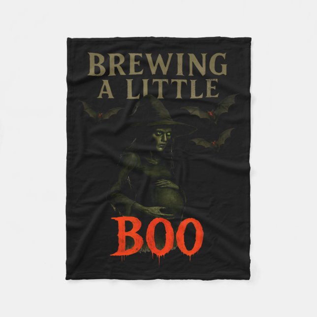 Manta Polar Happy Halloween Pregnant Baby Skeleton Soky Season (Anverso)