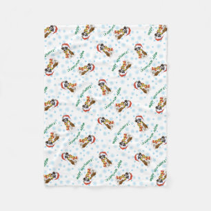 Manta Polar Happy Howlidays Boxer Fleece Blanket