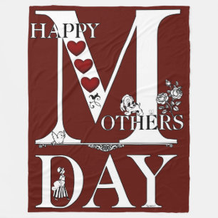 Manta Polar Happy Mothers Day Fleece Blanket