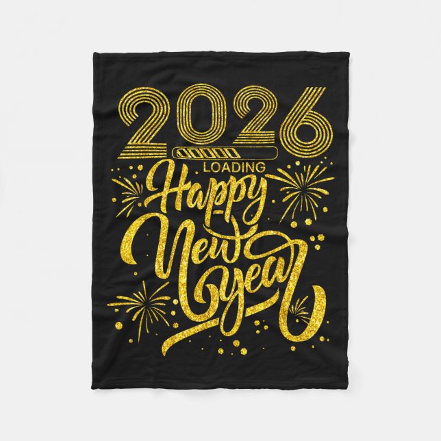 Manta Polar Happy New Year 2026 Funny New Years Eve Party Men  (Anverso)