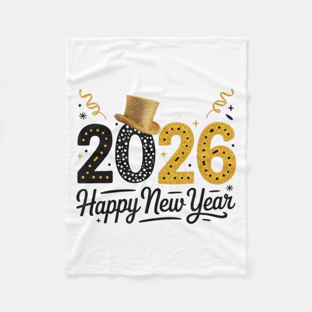 Manta Polar Happy New Year 2026 Matching Family Friends  (Anverso)