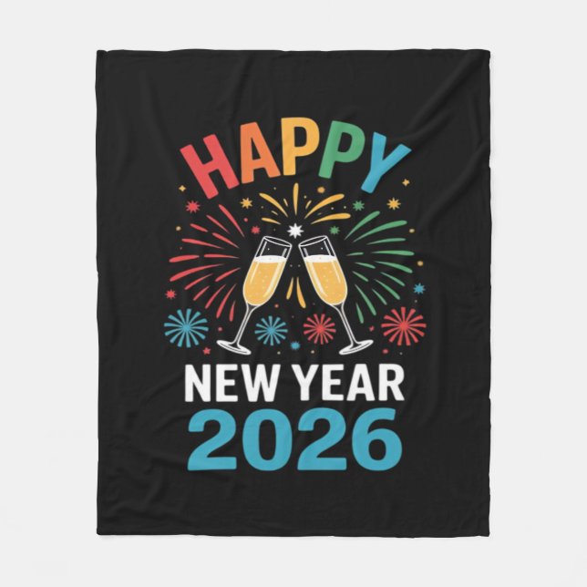 Manta Polar Happy New Year 2026 Party Funny New Years Eve 2026 (Anverso)
