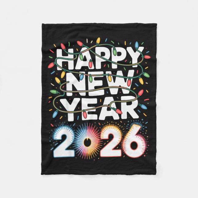 Manta Polar Happy New Year 2026 Sparkle Shirt For Women  (Anverso)