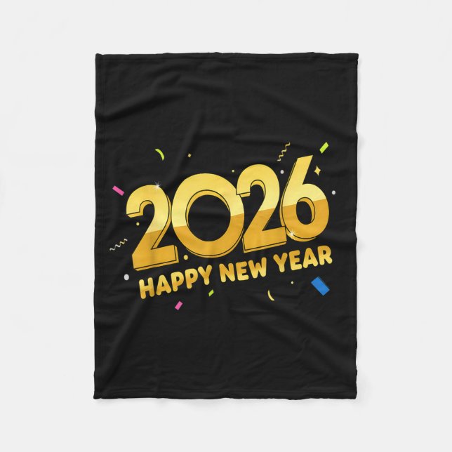 Manta Polar Happy New Year Party 2026 Ballon Family Matching M (Anverso)