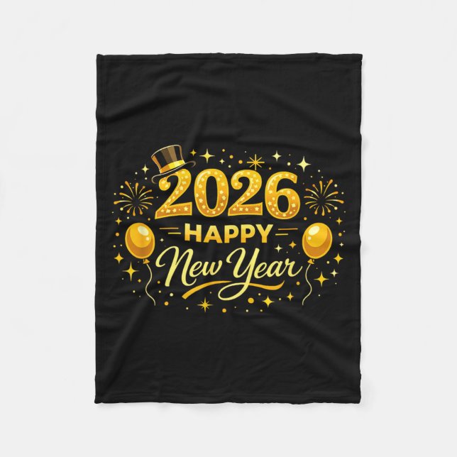 Manta Polar Happy New Year Party 2026 Ballon Family Matching M (Anverso)