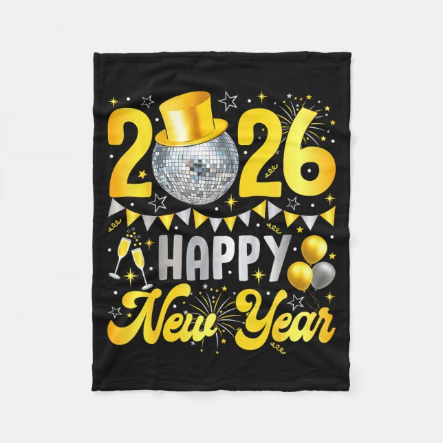 Manta Polar Happy New Year Party 2026 Balloon Family Matching  (Anverso)