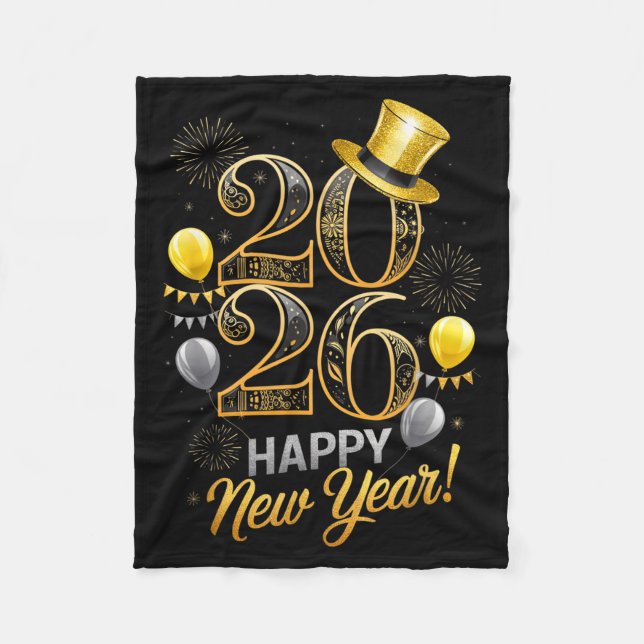 Manta Polar Happy New Year Party 2026 Family Matching Balloon  (Anverso)