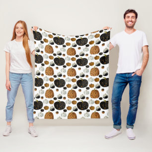 Manta Polar Happy print polka dots pumpkin 