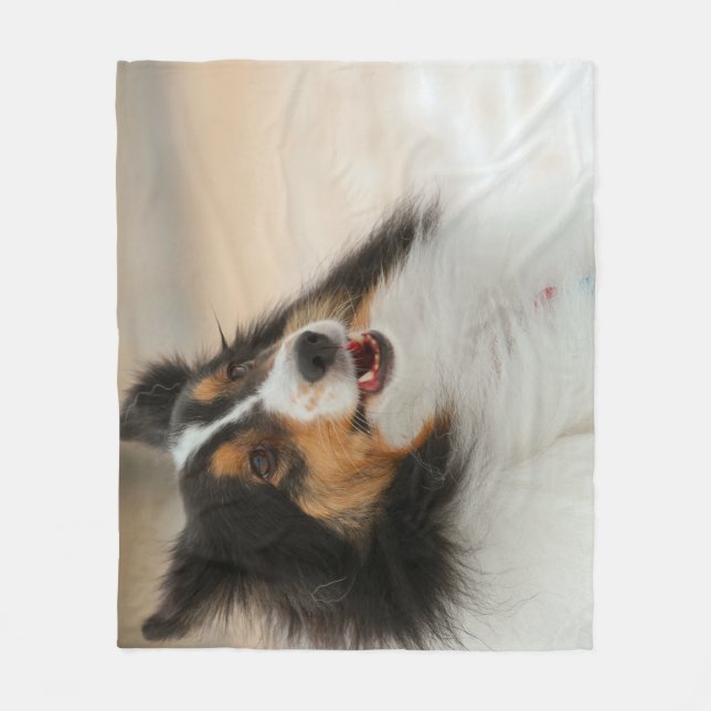 Manta Polar Happy Shelty Baby Blanket (Anverso)