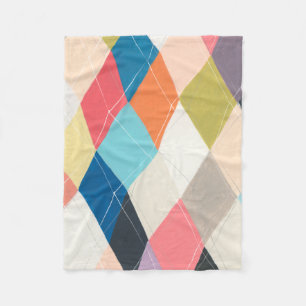 Manta Polar Harlequin Hopscotch - Patrón argyle