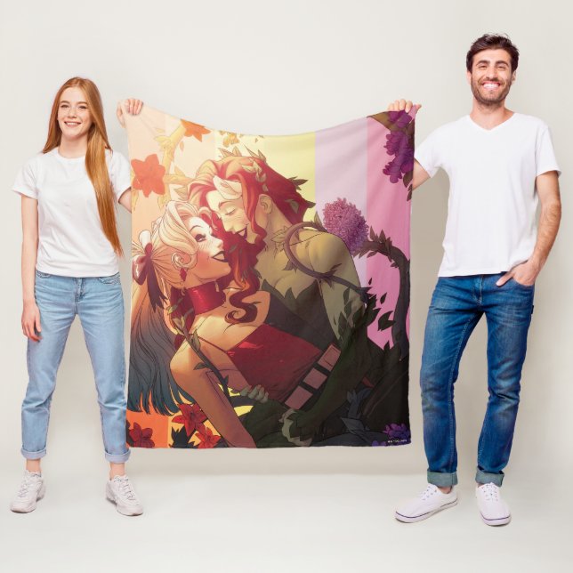 Manta Polar Harley Quinn & Poison Ivy Pride Funda (In situ)