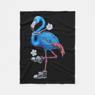 Manta Polar Harris 2024 Flamingo Estilo Retro Moderno Con Snea