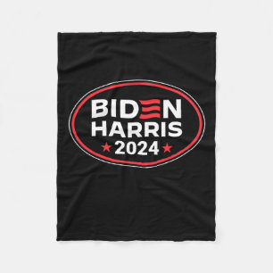 Manta Polar Harris 2024 Presidente Bandera Americana Joe Biden