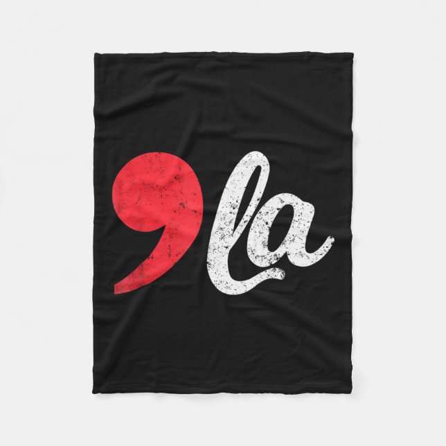 Manta Polar Harris 2024 Presidente en problemas Comma La Funny (Anverso)