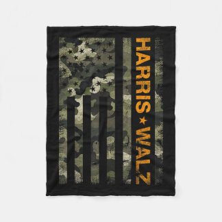 Manta Polar Harris 2024 Presidente Usa Camouflage Dudes Walz W