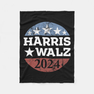 Manta Polar Harris &amp; Tim Walz Por La Campaña Presidencial 