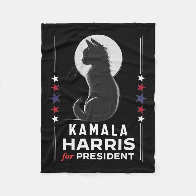 Manta Polar Harris Cat Ladies vota positivamente graciosa 2024 (Anverso)