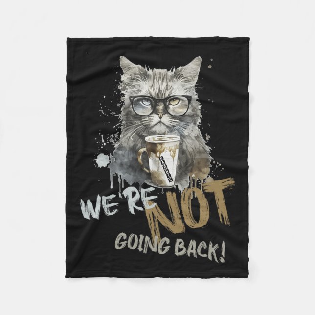 Manta Polar Harris Childless Cat Lady No vamos a volver (Anverso)