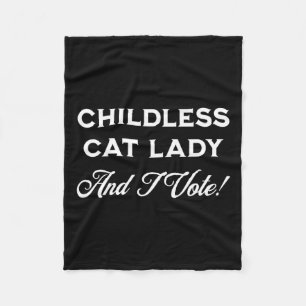 Manta Polar ¡Harris Childless Cat Lady Y Yo Votamos! Crazy Cat