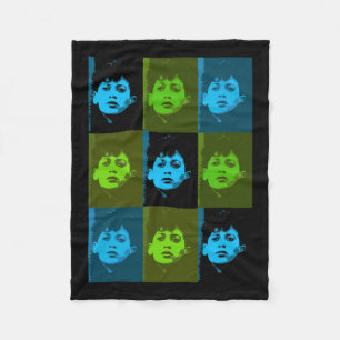 Manta Polar Harris College Photo En Blues Y Verdes