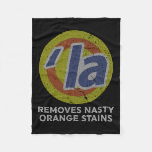 Manta Polar Harris retira a Nasty Naranja Stains Vintage Retro