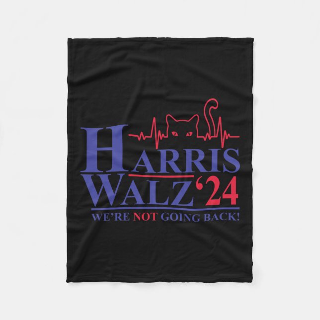 Manta Polar Harris Waltz 2024 No vamos a volver un gato gracio (Anverso)