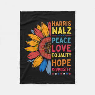 Manta Polar Harris Wheimer Peace Love Equality Hope Diversity