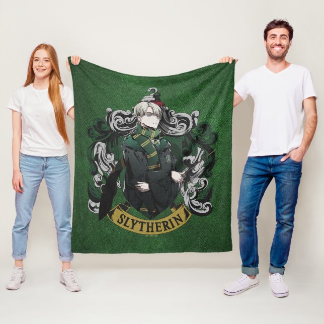 Manta Polar HARRY POTTER™ | Anime Escudo de la Casa Malfoy (In situ)