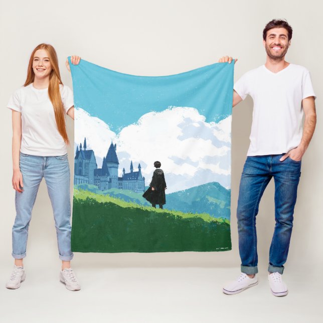 Manta Polar HARRY POTTER™ con vistas al castillo de HOGWARTS™ (In situ)