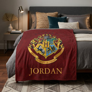 Manta Polar Harry Potter   Escudo de Hogwarts - Completo