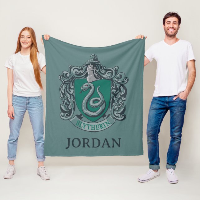 Manta Polar Harry Potter | Escudo de Slytherin Verde (In situ)