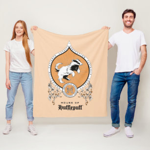 Manta Polar HARRY POTTER™   Escudo Delicado Sketch HUFFLEPUFF™