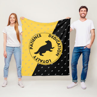 Manta Polar Harry Potter | Gráfico de rasgos de la casa HUFFLE
