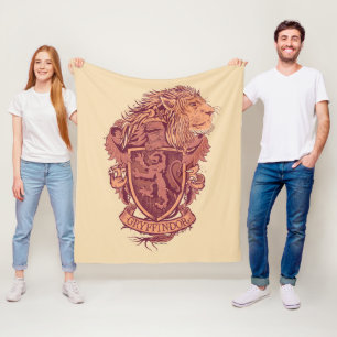 Manta Polar Harry Potter Gryffindor Lion Escudo