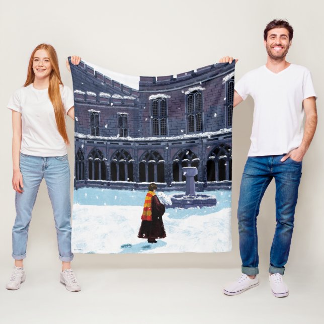 Manta Polar HARRY POTTER™ & Hedwig en el patio de HOGWARTS™ (In situ)