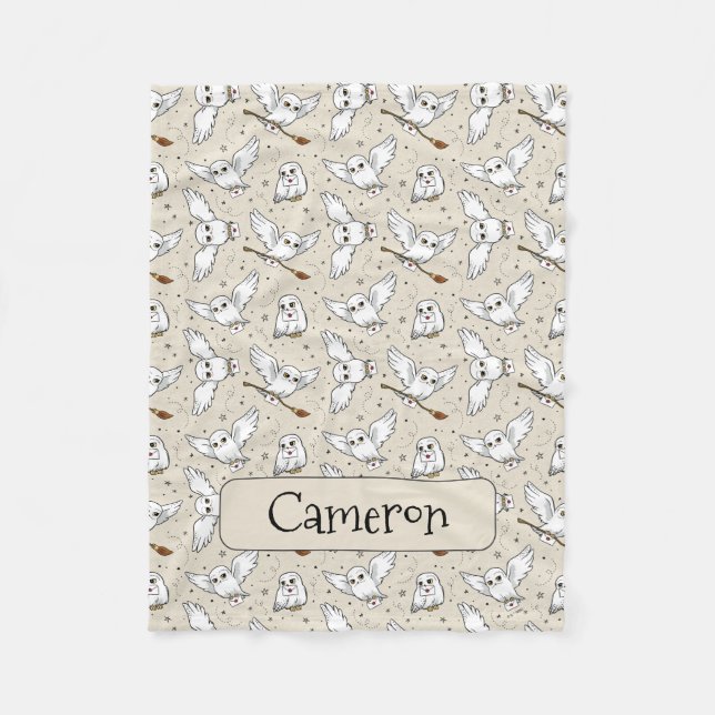 Manta Polar Harry Potter | Hedwig Pattern - Baby Shower (Anverso)