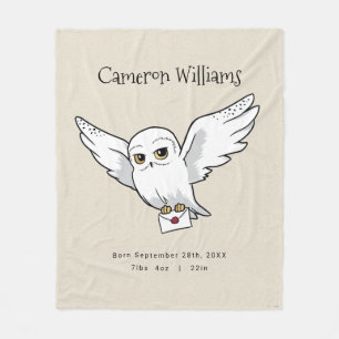 Manta Polar Harry Potter   Hedwig Personalizada