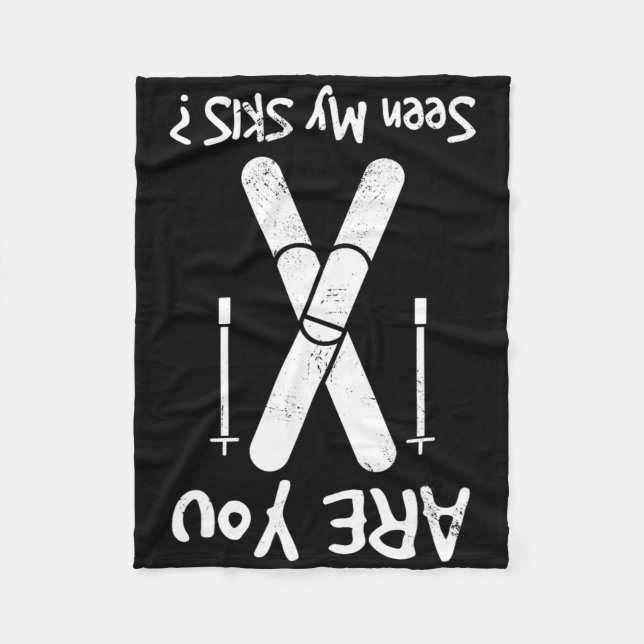 Manta Polar ¿Has Visto Mis Esquíes? (Anverso)