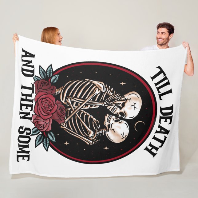 Manta Polar 'Hasta la muerte Fleece Blanket (In situ)
