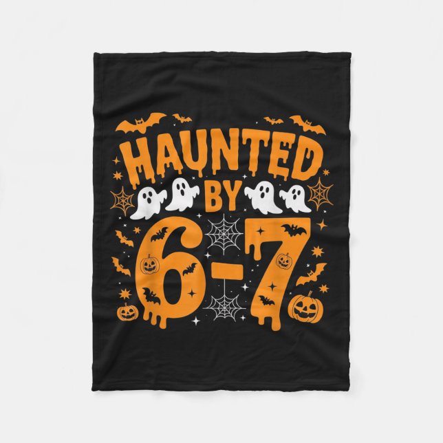 Manta Polar Haunted By 67 – Funny Halloween Costume 6 7 Six Se (Anverso)