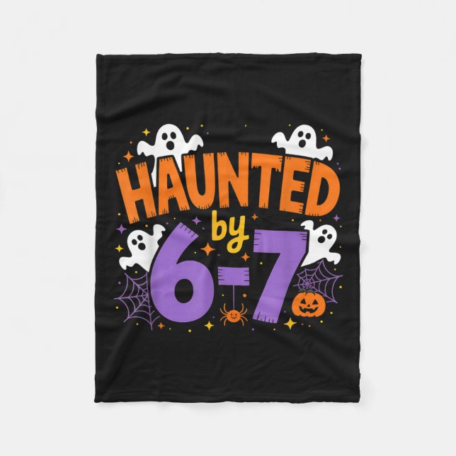 Manta Polar Haunted By 6-7 Halloween Ghosts And Sders Design  (Anverso)