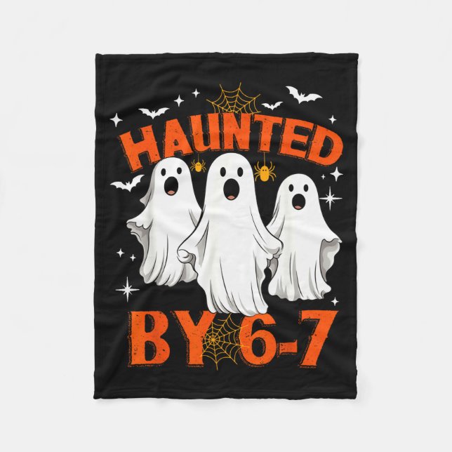 Manta Polar Haunted By 6 7 Six Seven 67 Meme Halloween Costume (Anverso)