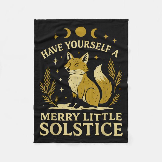 Manta Polar Have Yourself A Merry Little Solstice Fox Mystic  (Anverso)