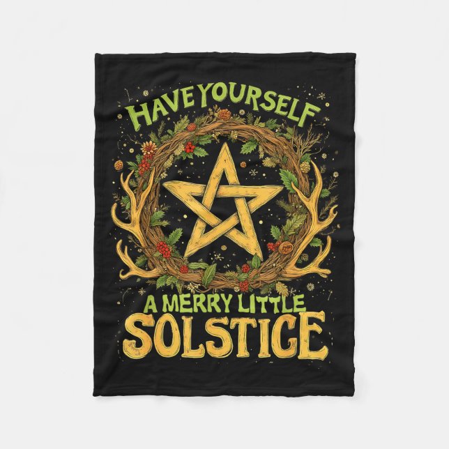 Manta Polar Have Yourself A Merry Little Solstice Quote  (Anverso)