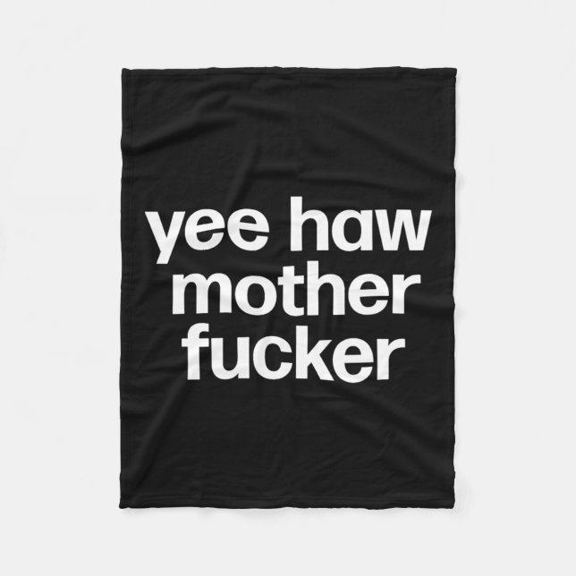 Manta Polar Haw Mother Er Gracioso Rodeo De Redneck Sur (Anverso)