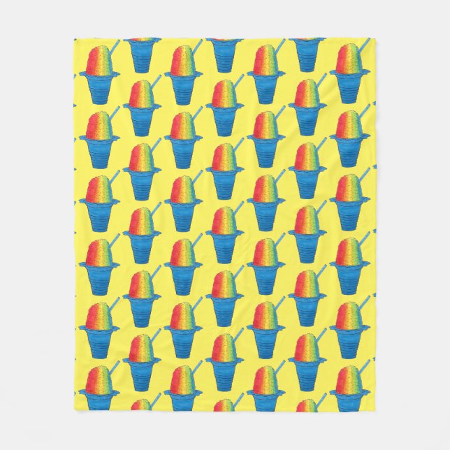 Manta Polar Hawái - Rainbow Hawaii Shave Ice Postseri (Anverso)