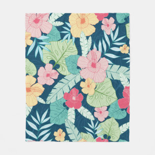 Manta Polar hawaiano vintage de verano tropical sin fisuras