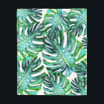 Manta Polar Hawaii Monstera Leaf Tropical Greenery Modern<br><div class="desc">Hawaii Monstera Leaf Tropical Greenery Modern Fleece Blanket - This trendy and elegant tropical fleece blanket features a patterned photograph of real tropical greenery in the form of an Hawaiian monstera leaf on a white background. Great housewarming gift for the person moving to or who lives in Hawaii or the...</div>